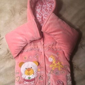 First impression baby girl warm coat